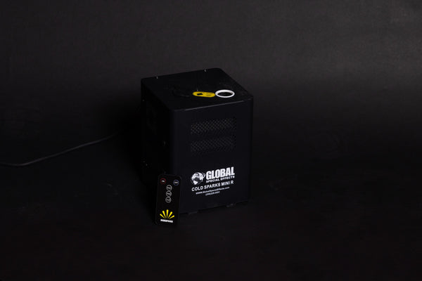 Cold Sparks Mini R rechargeable cold spark machine, front view